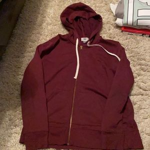 Maroon colored old navy jacket